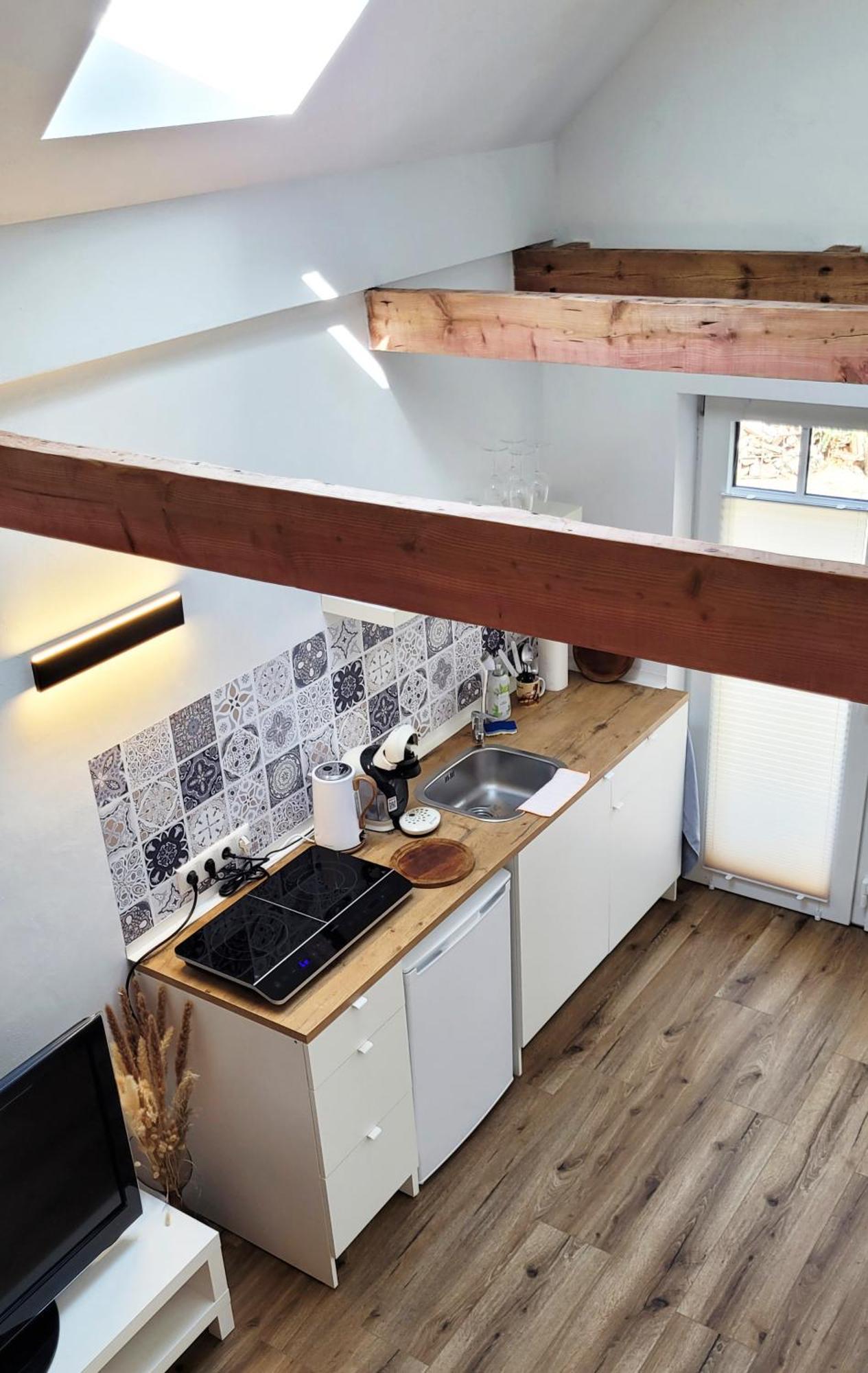 Modernes 1-Zimmer-Apartment Mit Galerie-Schlafkoje Im Skandinavischen Stil Ostenfeld  Exterior foto
